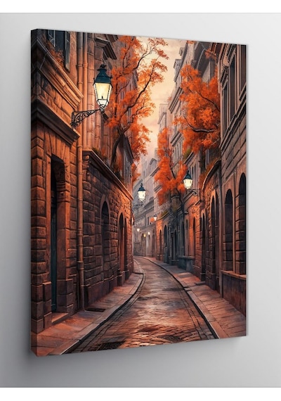 Kanvas Tablo Retro Sokak Arası 50cmx70cm