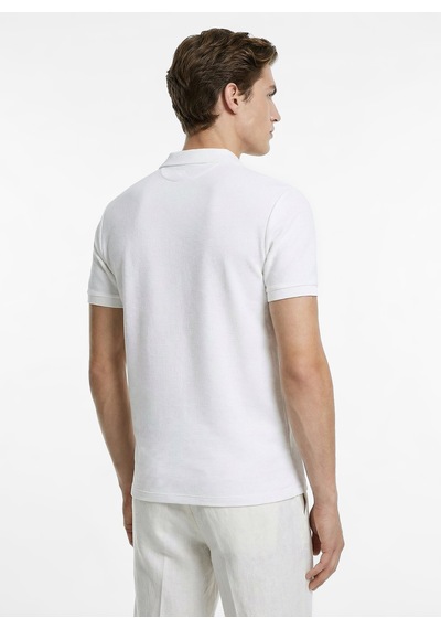 Fabrika Beyaz Erkek Slim Fit Polo T-shirt F6sm-tst 2980