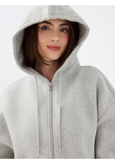 Kadın Sweat Lf2041117 Gray Melange