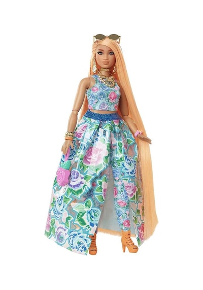 Barbie Extra Fancy Bebek ve Kedi Dostu Yeşil Elbiseli Sarışın HHN14
