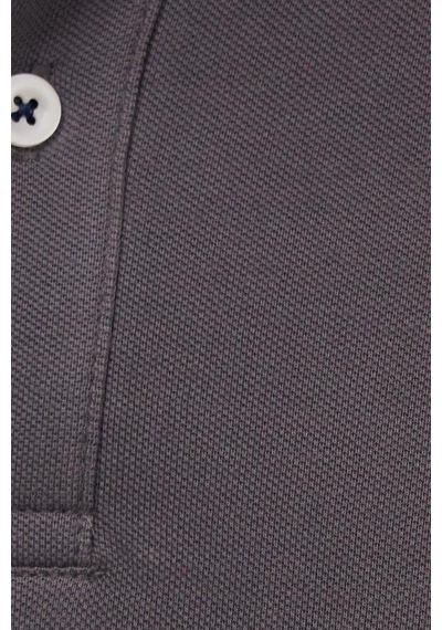Tudors Erkek Slim Fit Dar Kesim %100 Pamuk Yumuşak Dokulu Serin Tutan Kumaş Düz Pike Füme Polo Yaka Tişört-42248 Füme