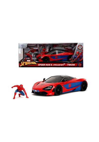 Jada Marvel Spider-man Mclaren 720s Model Araba Ve Figür Çok Renkli