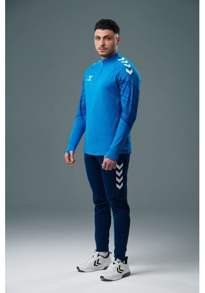 Hummel Line Antrenman Eşofman Üstü Sax Mavi
