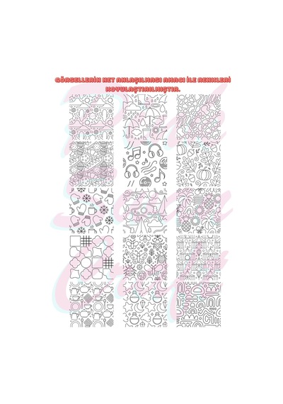 Easy Shape Patterns Trace Sketch Color Boyama Kitabı 20x20 Cm 30 Görsel