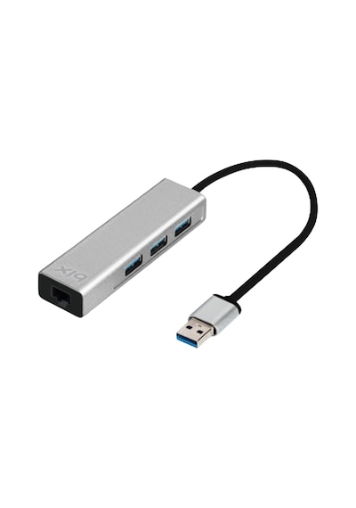 Bix BX06HB 5Gbps 10/100/1000Mbps RJ45 Ethernet Dönüştürücü USB 3.0 Çoklayıcı Adaptör