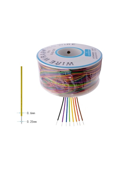 280 Metre 8 Renk 0.25mm Tel Kalınlığı 30awg Makara Atlama