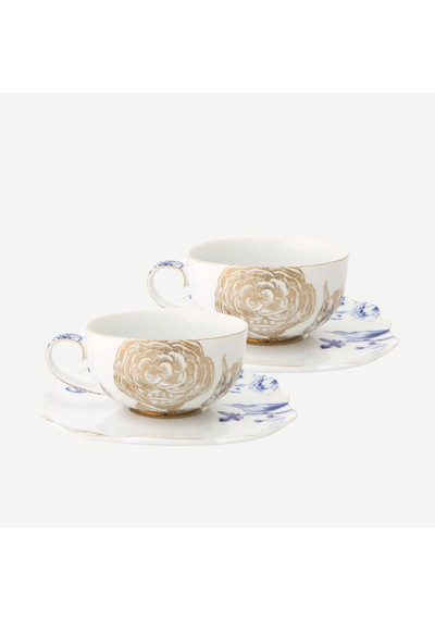 Beyaz Porselen Çay Fincan Seti 225 Ml