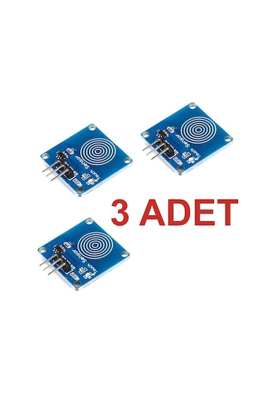 3 Adet Ttp223b Kapasitif Dokunmatik Sensör Modül Kartı Touch Sensor Arduino Rodevino