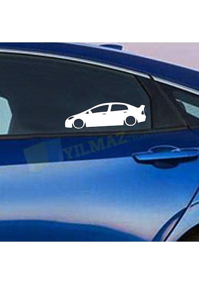 Honda Civic Yeni Kasa Basık Araç Oto Sticker Araba 1 Çift Etiket