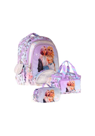 Wow Generation Üçlü İlkokul Okul Çanta Seti - Pembe - Friends Baskılı - Kız Çocuk - Setwg-w6054a