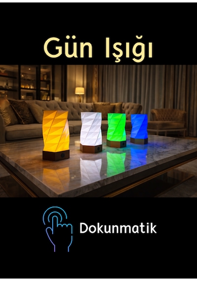 Dekoratif Masa Lambası Dokunmatik Gece Lambası Gün Işığı