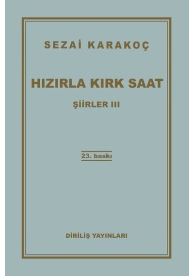 Şiirler 3 - Hızırla Kırk Saat - Kyut-761279