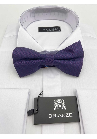 Brianze Mürdüm Kareli Desen Papyon Mürdüm