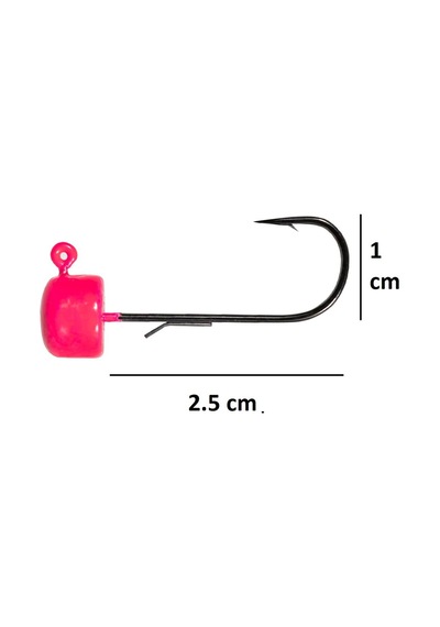 Ryuji Drop Jig Head Zoka 3gr No:1 3 Adet Pink