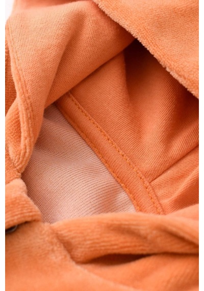 BabyCosy Kapüşonlu Kadife Pantolon Ve Uzun Kollu Gömlek Takım 001