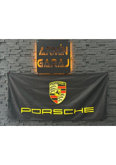Porsche Siyah Büyük Boy Havlu