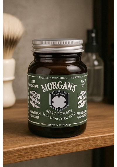 Morgan's Low Shine Sert Tutuşlu Mat Saç Şekillendirici Pomat Green Label 100gr