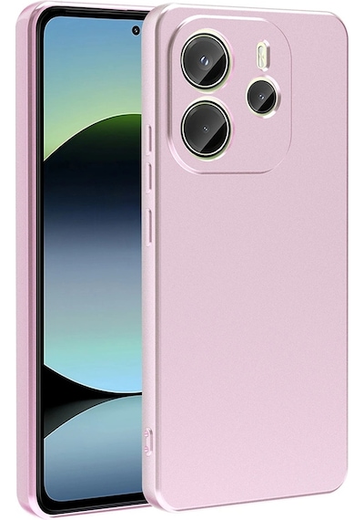 Xiaomi Redmi Note 14 4g Kılıf Zore Premier Silikon Kapak Rose Gold