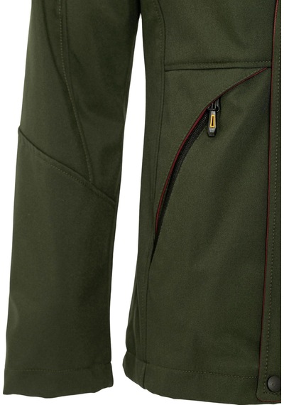 Famoda Kürklü Su Ve Rüzgar Geçirmez Haki Softshell Kışlık Erkek Mont Haki