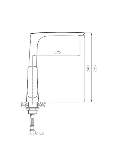 Newarc Slim121521-12 Lavabo Banyo Evye Bataryası Duş Ünitesi Set