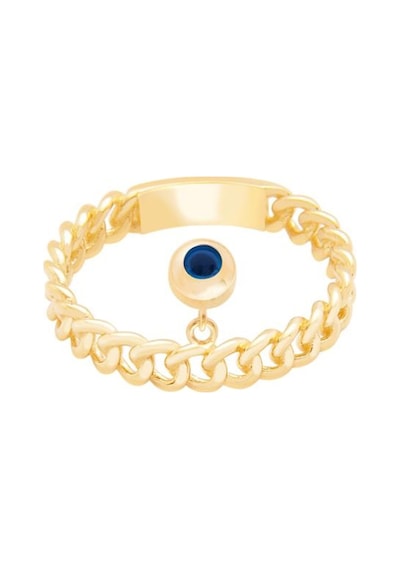 Diamond Line-Gülaylar - Sarı Altın 14 Ayar Trend Taşsız Yüzük (487708446)