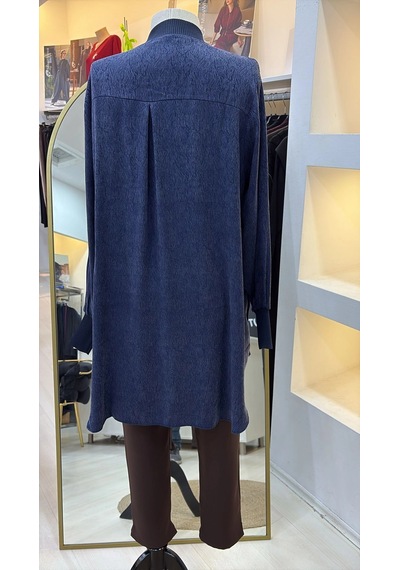 Invee İnvee Modal Kumaş Tunik 7254 Lacivert
