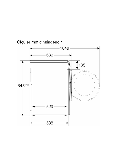 Profilo CGA25203TR 1200 Devir 10 KG Çamaşır Makinesi
