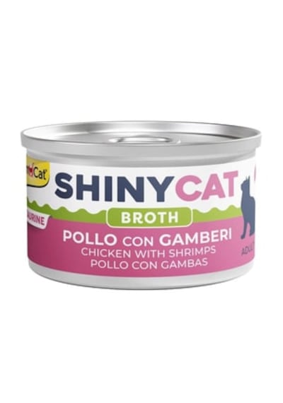 Gimcat Shinycat Soslu Tavuk ve Karidesli Konserve Yetişkin Kedi Maması 70 G