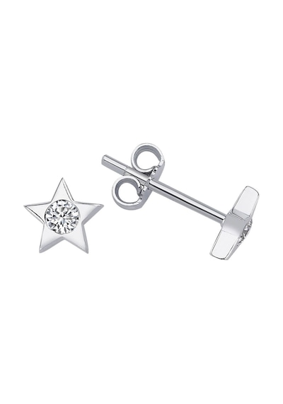 Sirius G Renk 0.14 Karat Pırlanta Tektaş Yıldız Küpe 0815E0005