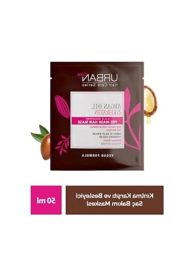 Argan Yağı Ve Keratin İçeren Vegan Saç Bakım Maskesi, 50 Ml, Kolay Kırılan Saçlar İçin