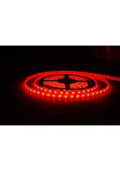 Led Şerit lamba Dış Mekan 24 Volt Kırmızı Silikonlu