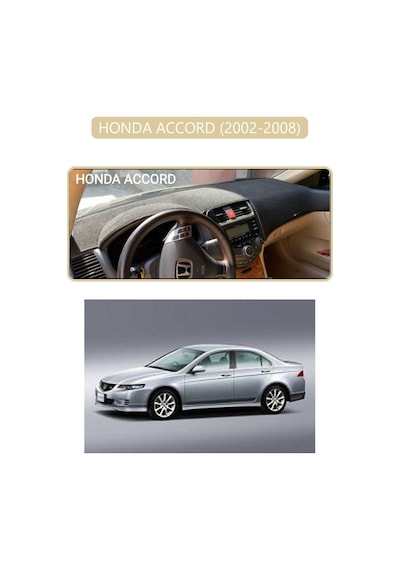Honda Accord 2002-2008torpido Koruma Halısı Bej Kenar