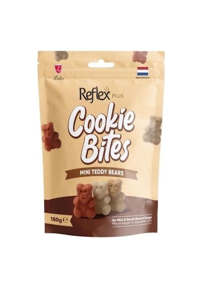 Reflex Plus Cookie Bites Mini Teddy Bears Küçük Irk Köpek Ödül Ma