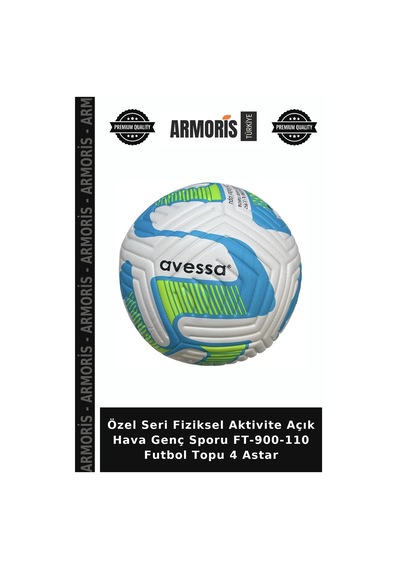 Özel Seri Fiziksel Aktivite Açık Hava Genç Sporu Ft-900-110 Futbol Topu 4 Astar Çok Renkli