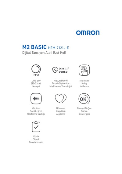 M2 Basic Üst Koldan Ölçer Dijital Tansiyon Aleti
