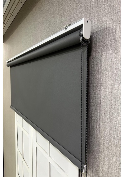Stor Perde Ithal Mat Polyester Antrasit P1090 Antrasit Gri