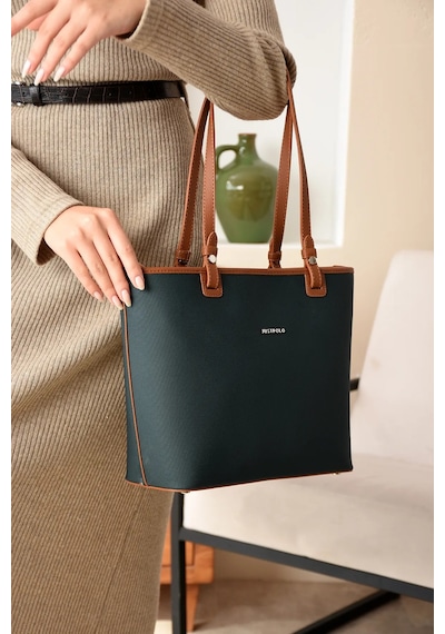 Just Polo Kadın Yeni Sezon El Ve Omuz Çantası 236049mh Yeşil - Taba 97863041