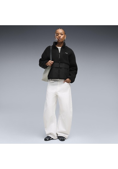 Puma Re:fibre Sherpa Kadın Siyah Günlük Stil Ceket 69456701