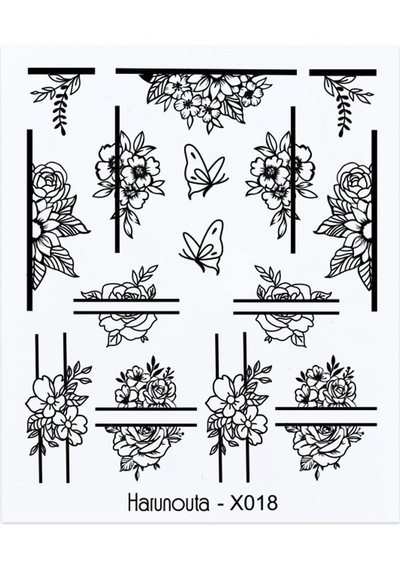Su Transferli Nail Art Sticker X018 49831-18