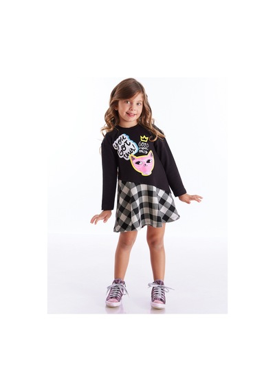 Denokids Mshb&g Havalı Kedi Kız Çocuk Elbise Renkli Çok Renkli