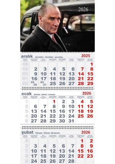 2026 Gemici Duvar Takvimi