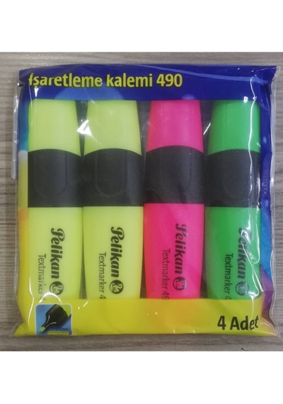 Işaretleme Kalemi 490 4 Adet Karışık Renk