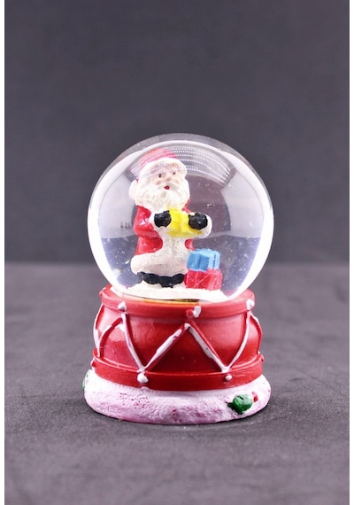 Noel Baba Ve Hediye Paketleri Temalı Mini Boy Yılbaşı Kar Küresi