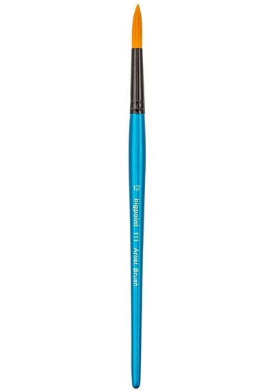 Bigpoint 111 Serisi Golden Sentetik Kıl Yuvarlak Fırça No: 12 X 12 Adet