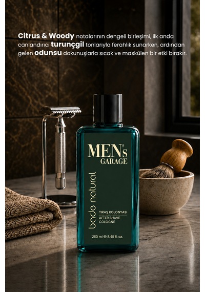 Bade Natural Men's Garage Dökme Tıraş Kolonyası 250 Ml