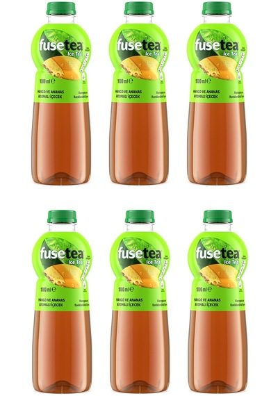 Fuse Tea Mango Ve Ananas Aromalı Soğuk Çay 1 Lt X 6 Adet