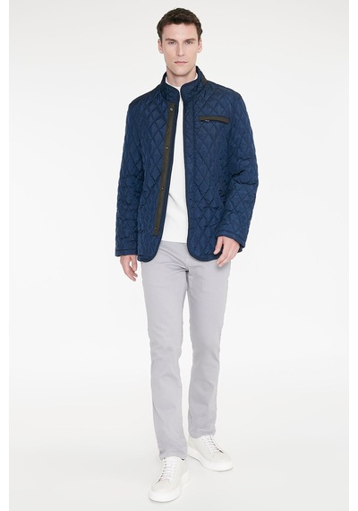 AC&Co / Altınyıldız Classics Erkek Lacı Standart Fit Normal Kesim Dik Yaka Yan Cepli Overcoat Laci