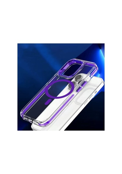 Apple iPhone Uyumlu 15 Pro Max Bella Magsafe Kapak - Mavi Bzsxx00 1