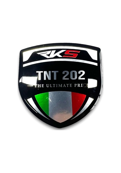 Rks Tnt202 3d Gümüş Arma Sticker Redlinegrafik