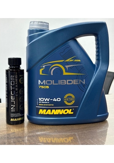 Motorx 10W4 0Molibdenli Yüksek Performanslı 5l Motor Yağı + Injector Cleaner Benzin Enjektör Temizleyici Katkısı